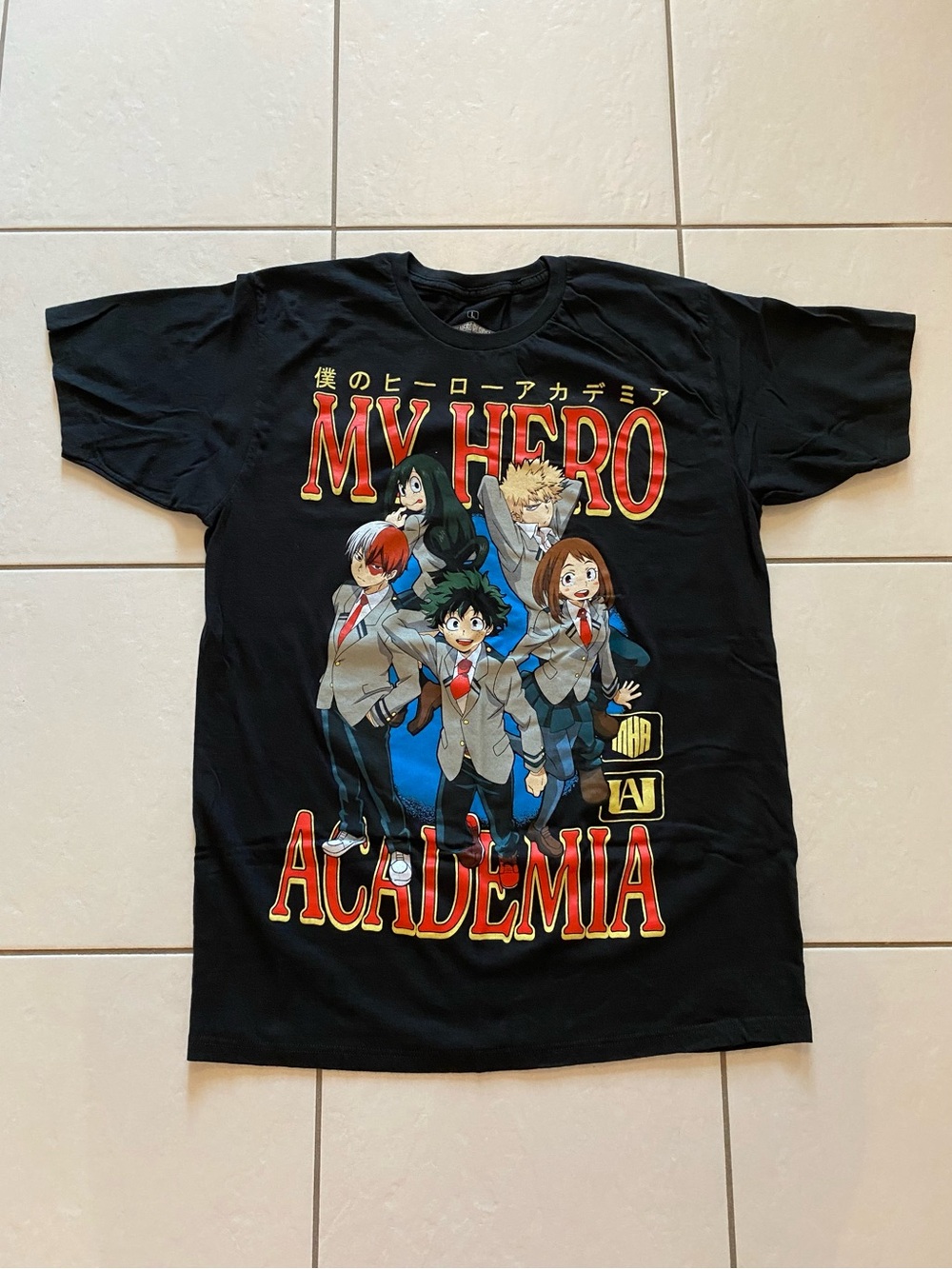 Black My Hero Academia Graphic Tee